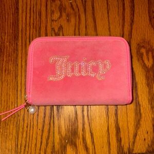 Juicy Couture Vibrant Pink Zip Wallet
